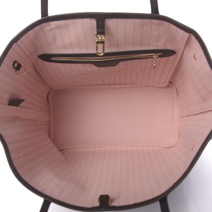 Louis Vuitton Damier Ebene Neo Neverfull MM Rose Ballerine 5 of 11