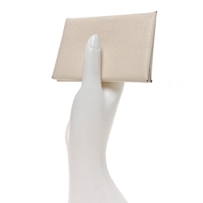 Hermes Chevre Mysore Calvi Duo Card Case Mushroom 2 of 7