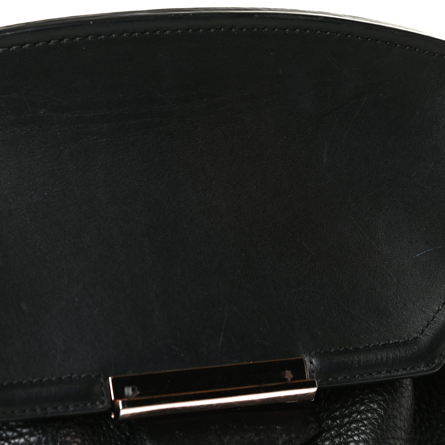 Pebbled Calfskin Prisma Skeletal Backpack Black Rose Gold Hardware
