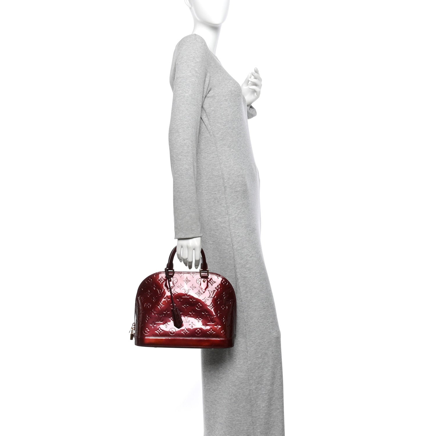 Louis Vuitton Vernis Alma PM Rouge Fauviste 3 of 10