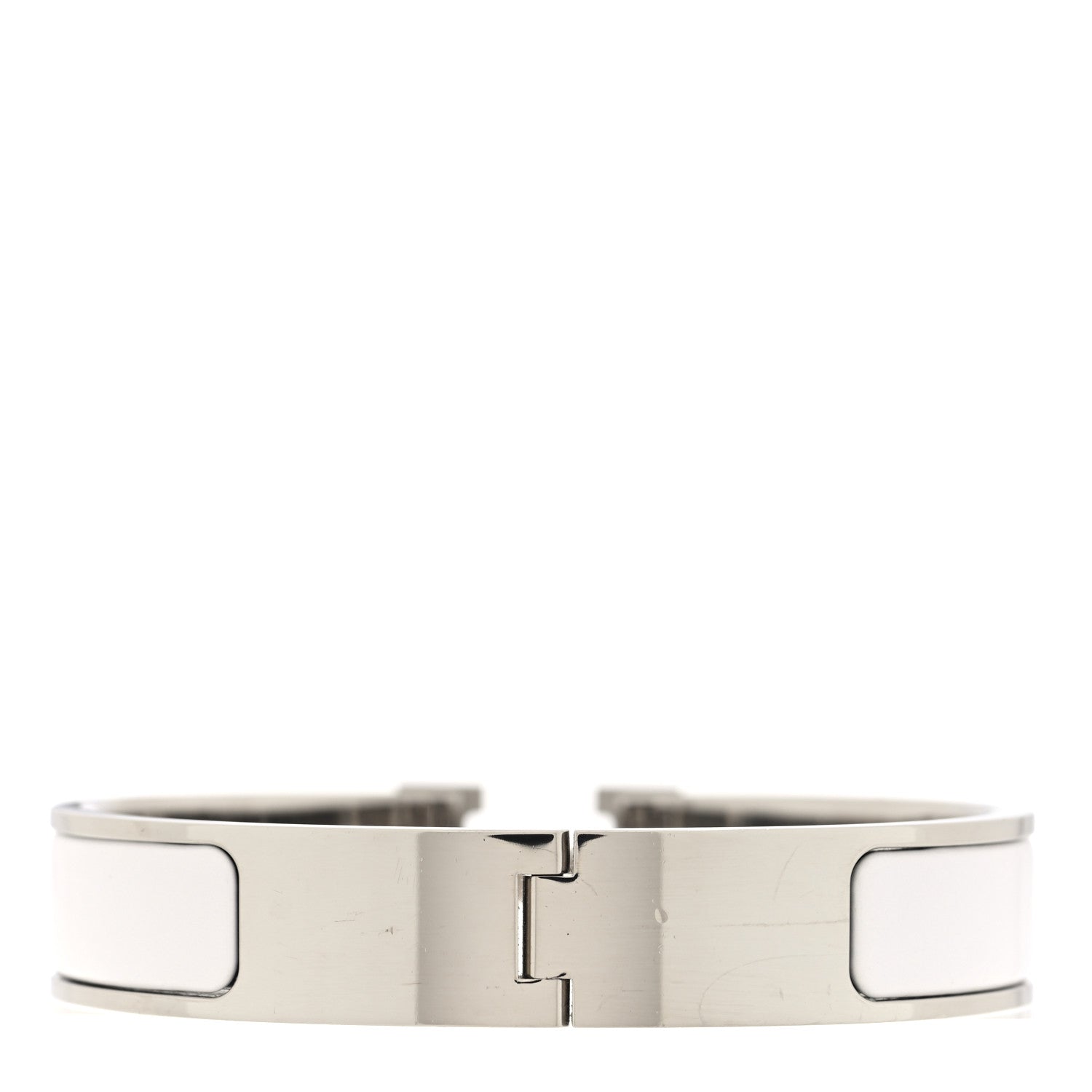 Hermes Enamel Narrow Clic Clac H Bracelet PM White 3 of 5