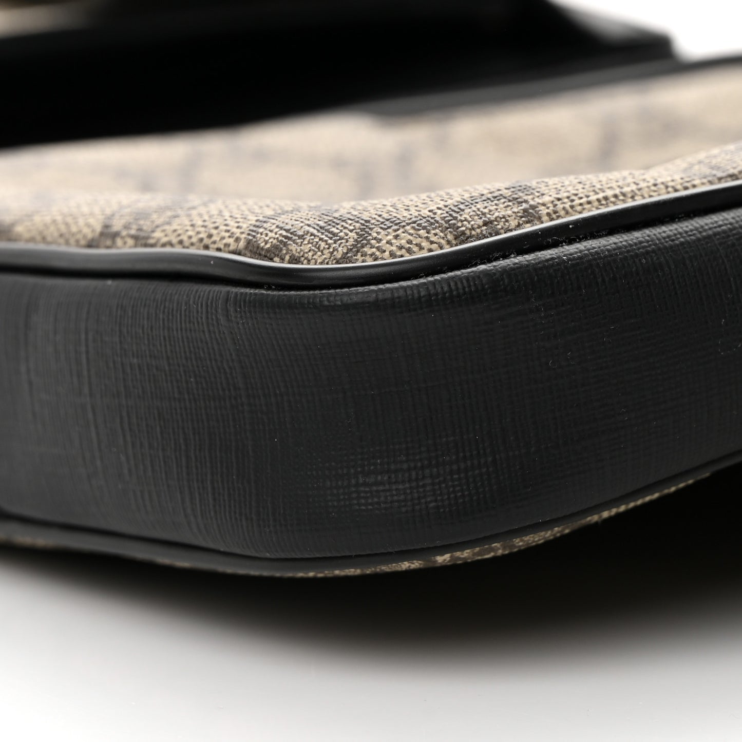 GG Supreme Monogram Web Belt Bag Black