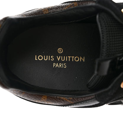 Louis Vuitton Suede Monogram Run Away Sneakers 36.5 Black 7 of 21