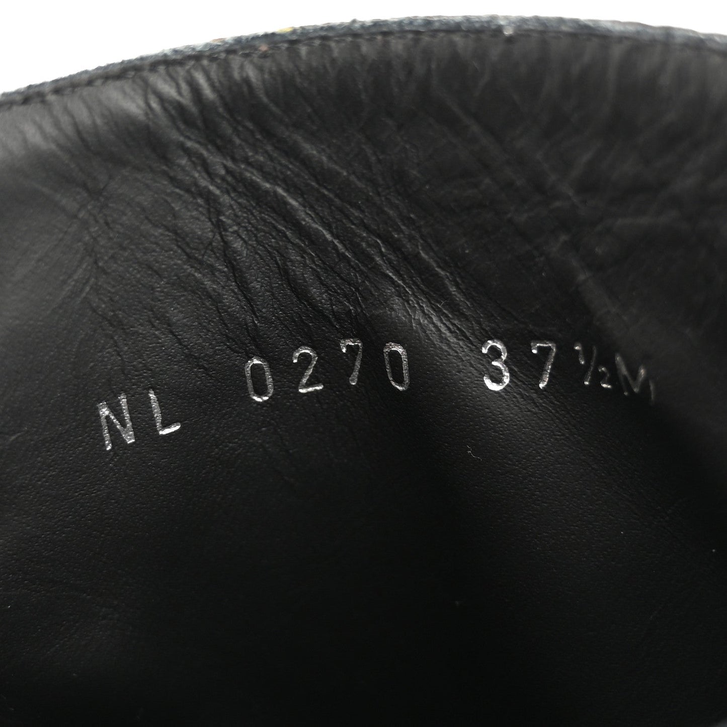 Calfskin Monogram Wonderland Flat Ranger Boots 37.5 Black