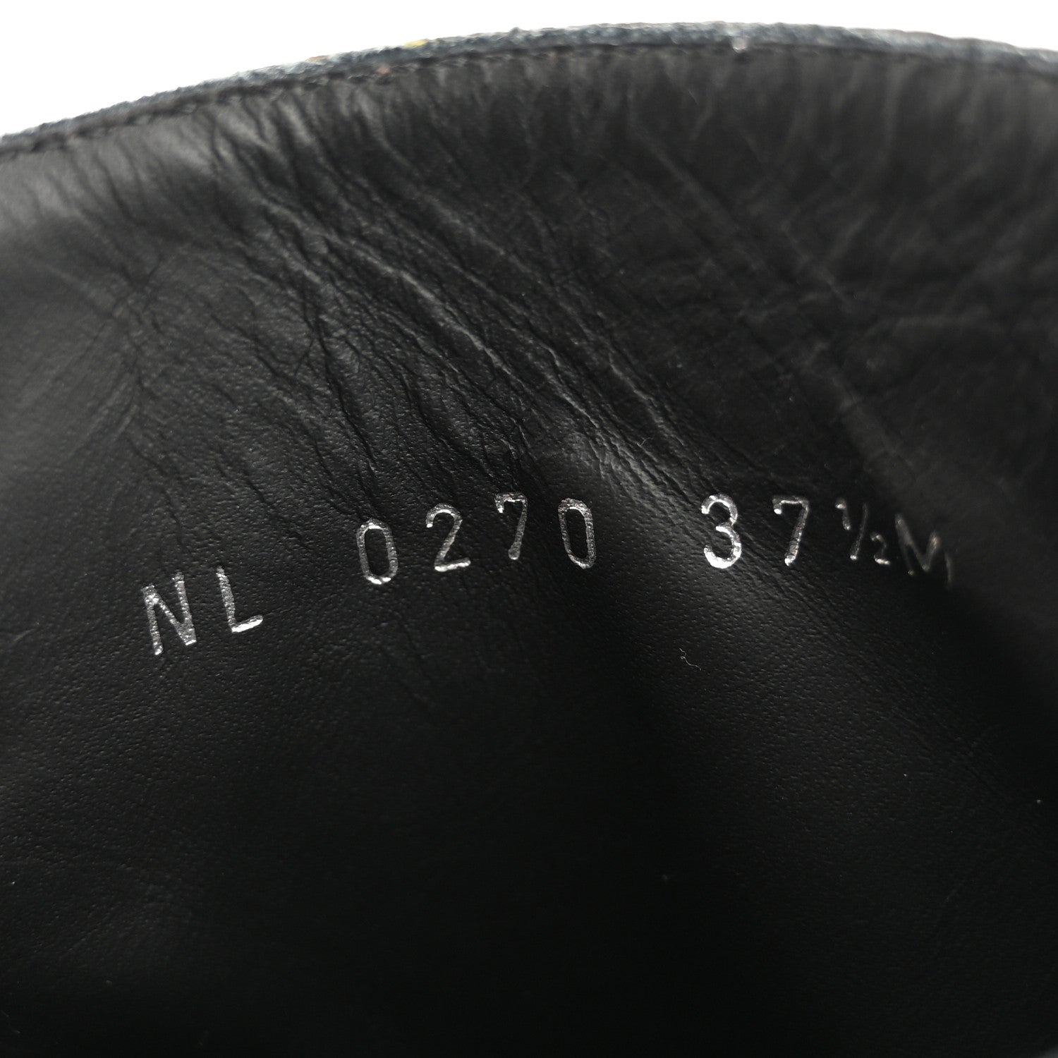 Louis Vuitton Calfskin Monogram Wonderland Flat Ranger Boots 37.5 Black 8 of 9