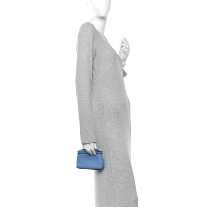 Fendi Nappa Micro Peekaboo Iconic Satchel Nebula 2 of 12