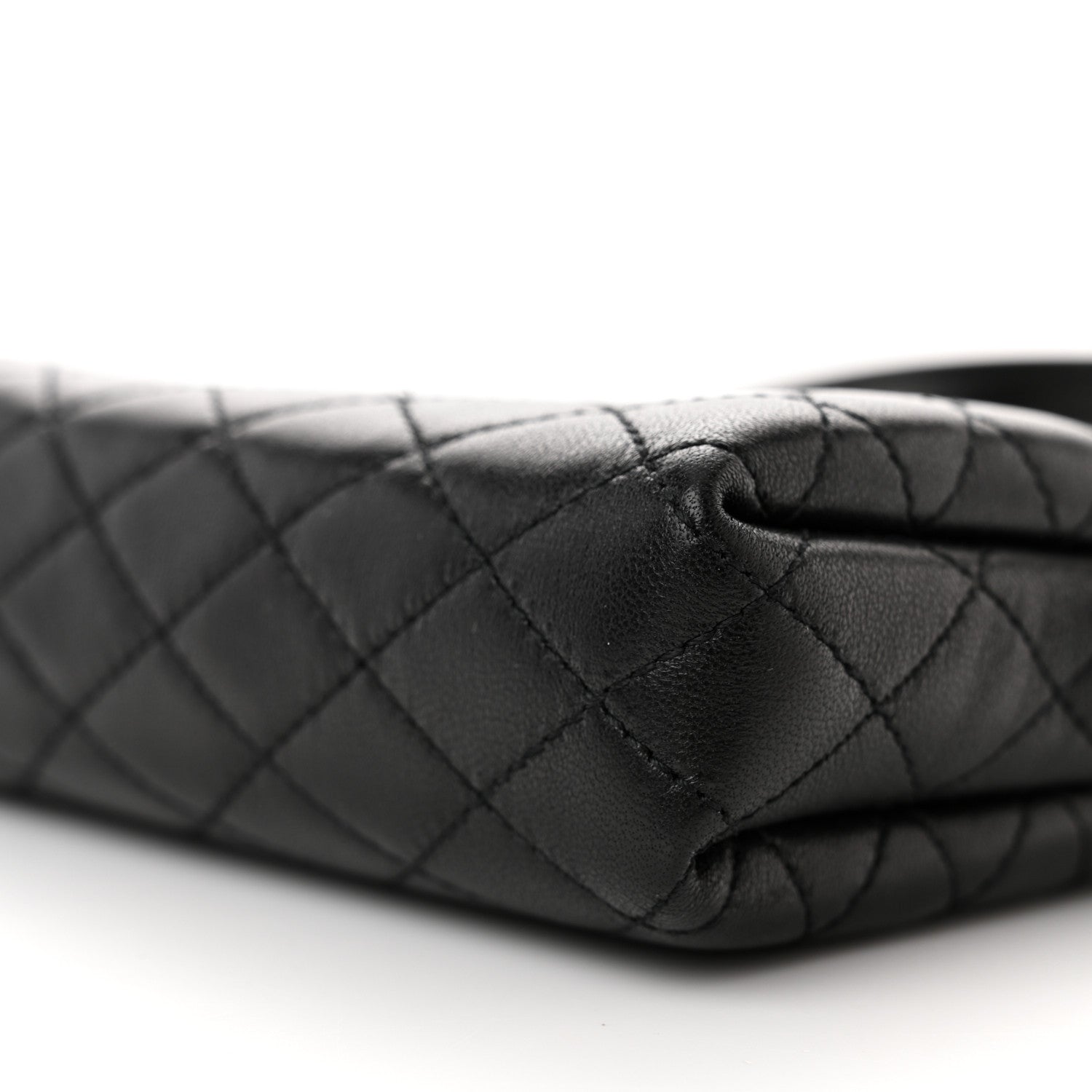 Saint Laurent Lambskin Quilted Gaby Zipped Pouch Black 9 of 10