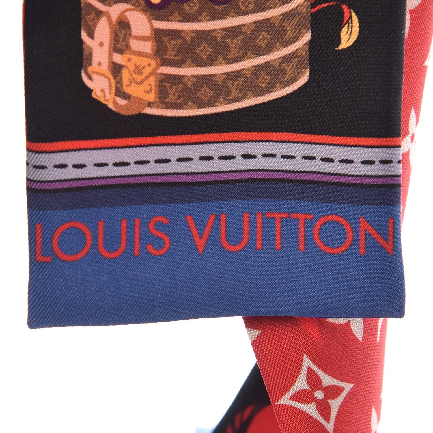 Louis Vuitton Silk Monogram Superstition Bandeau Black 5 of 5