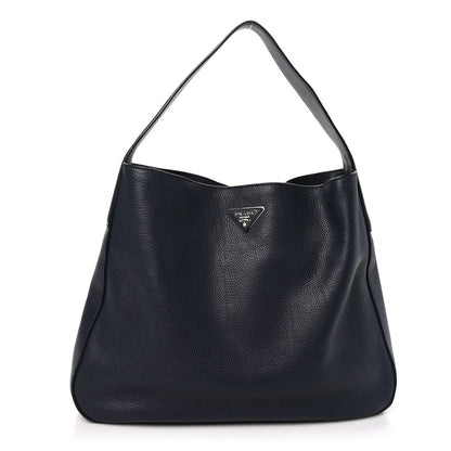 Prada Vitello Daino Hobo Baltico 1 of 10