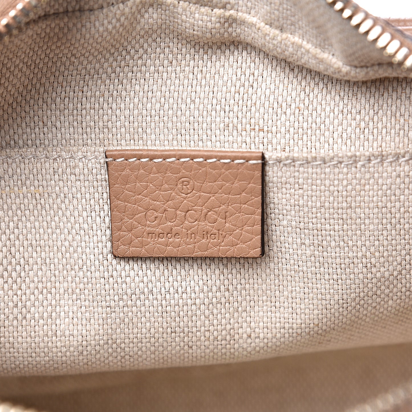 Pebbled Calfskin Small Soho Disco Bag Camelia