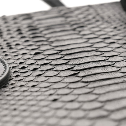 Celine Snakeskin Small Tie Knot Tote Black 13 of 13