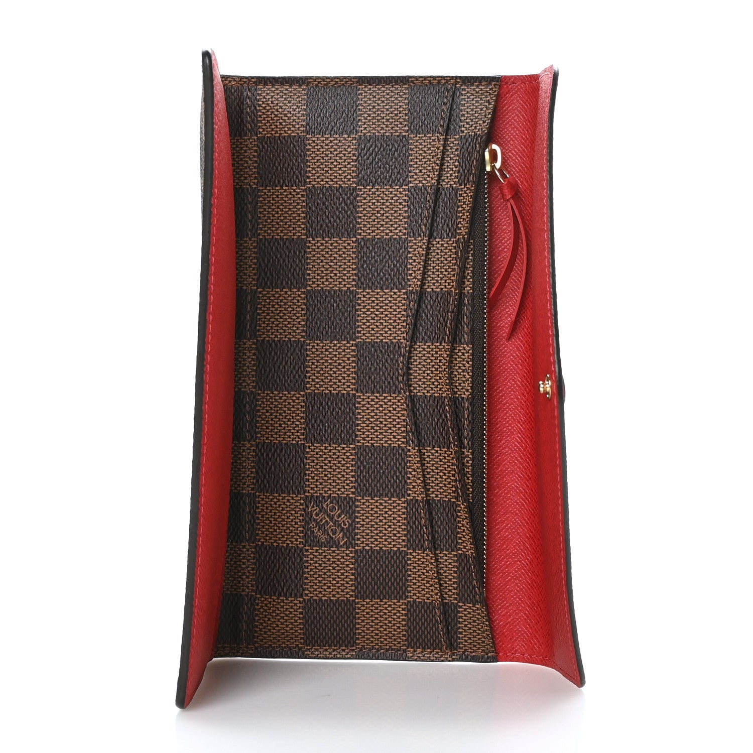Louis Vuitton Damier Ebene Josephine Wallet Red 5 of 8