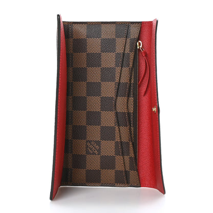 Louis Vuitton Damier Ebene Josephine Wallet Red 5 of 8