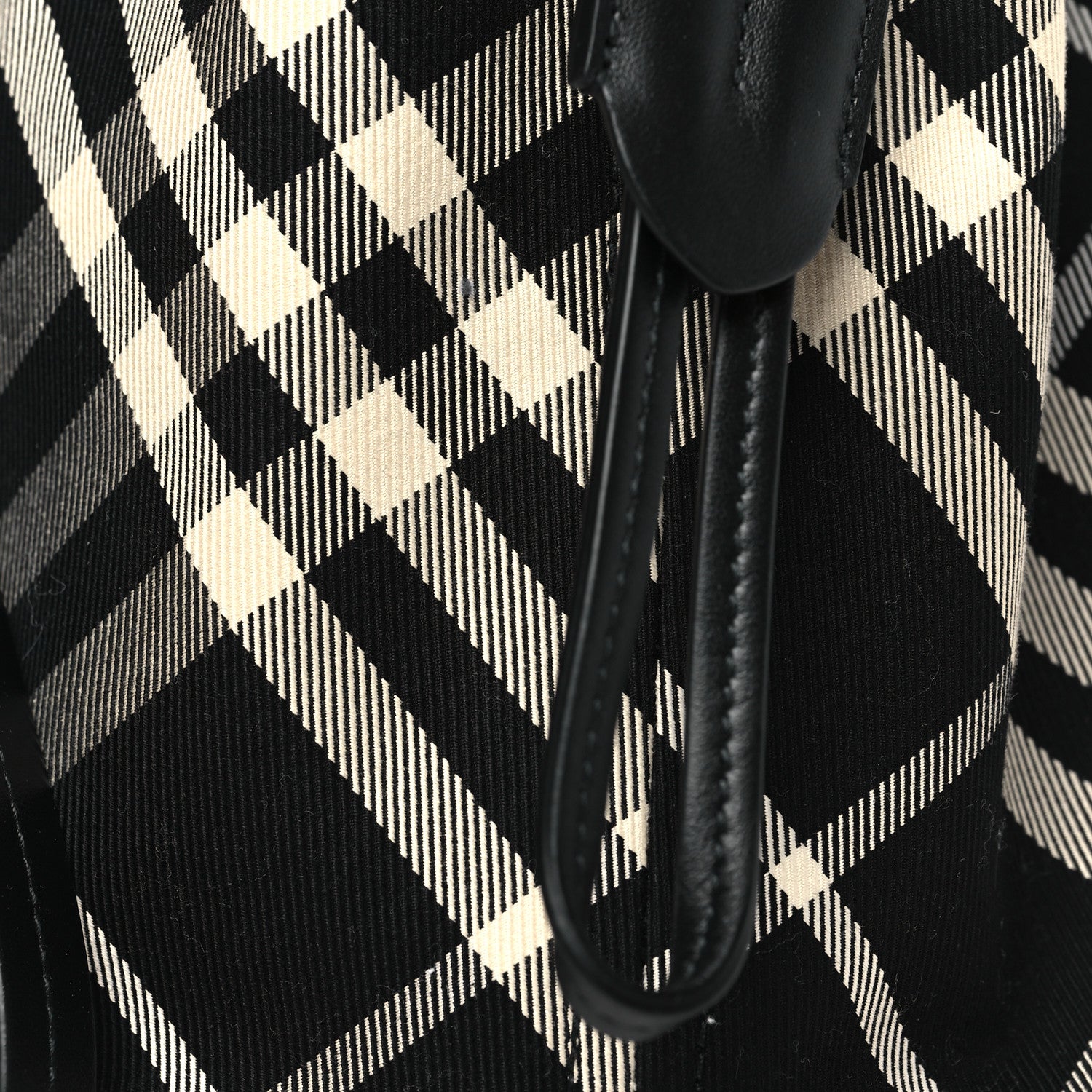 Burberry Check Mini Drawstring Pouch Black Calico 7 of 10