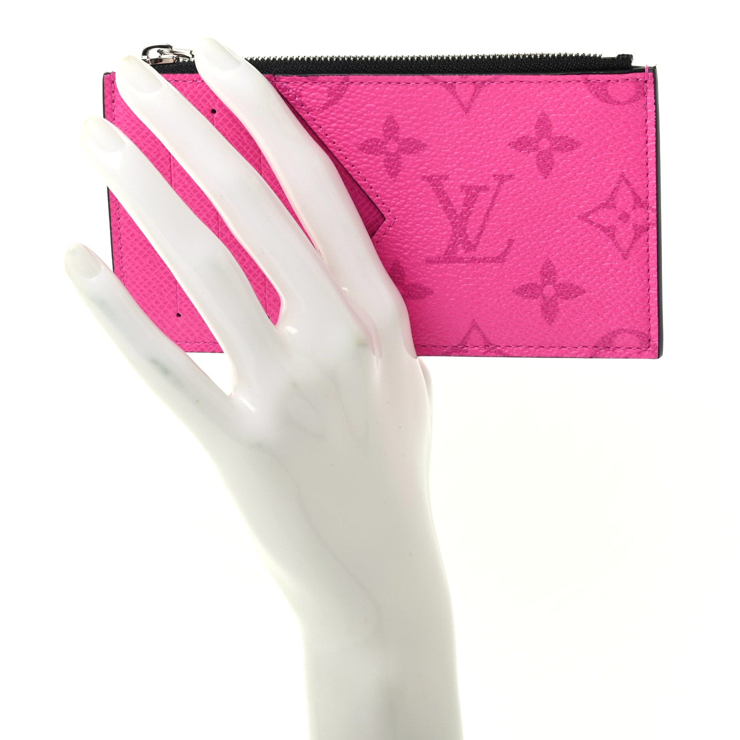 Louis Vuitton Taigarama Coin Card Holder Fuchsia 2 of 7