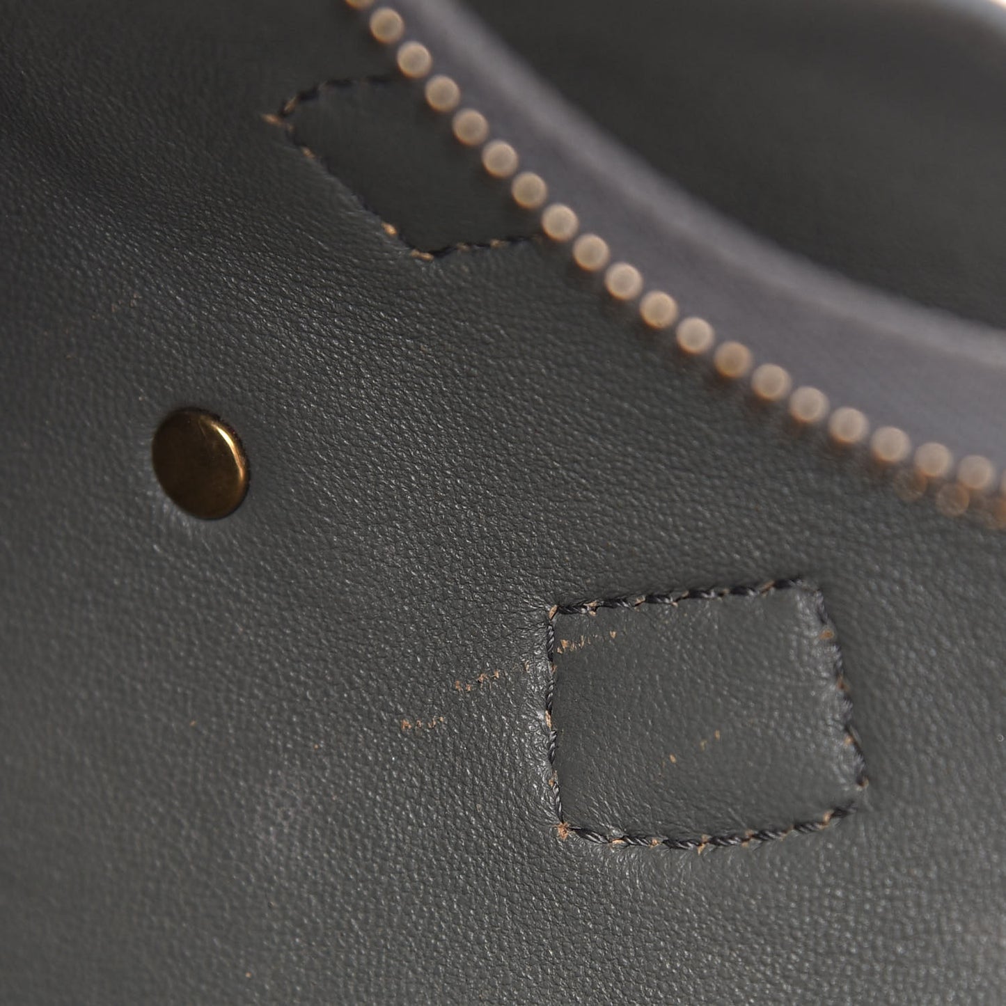Smooth Calfskin Mini Luggage Grey