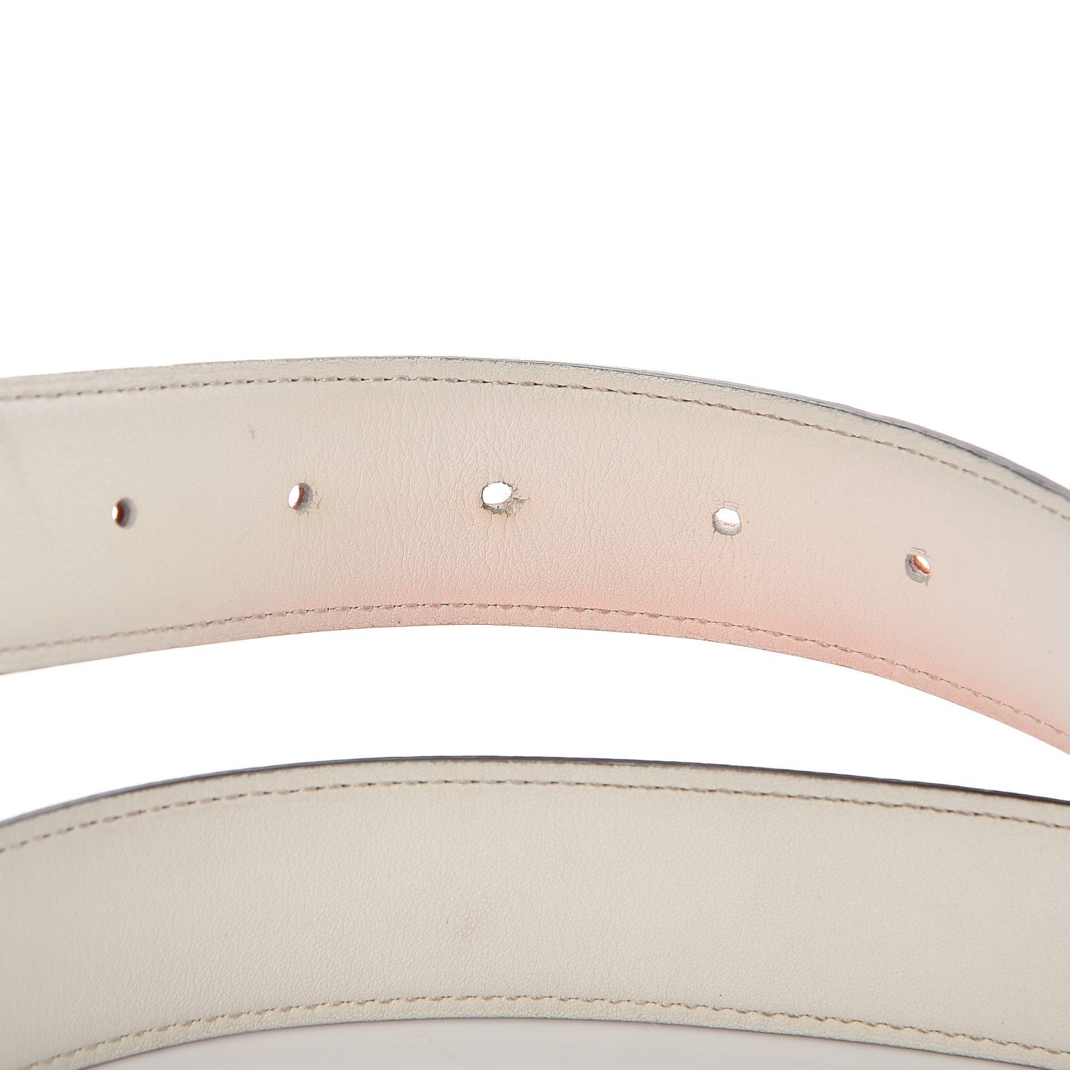 Hermes Epsom Swift 32mm H Belt Strap 85 Orange Craie 6 of 6