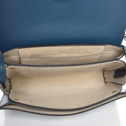 Chloe Suede Calfskin Small Faye Shoulder Bag Majolica Blue 5 of 7