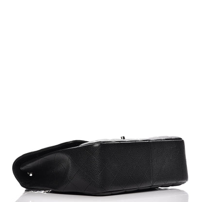 Chanel Caviar Quilted Jumbo Single Flap Black 4 of 12