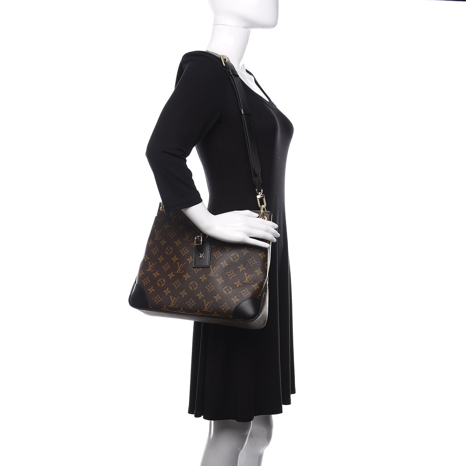 Louis Vuitton Monogram Odeon MM Black 2 of 9