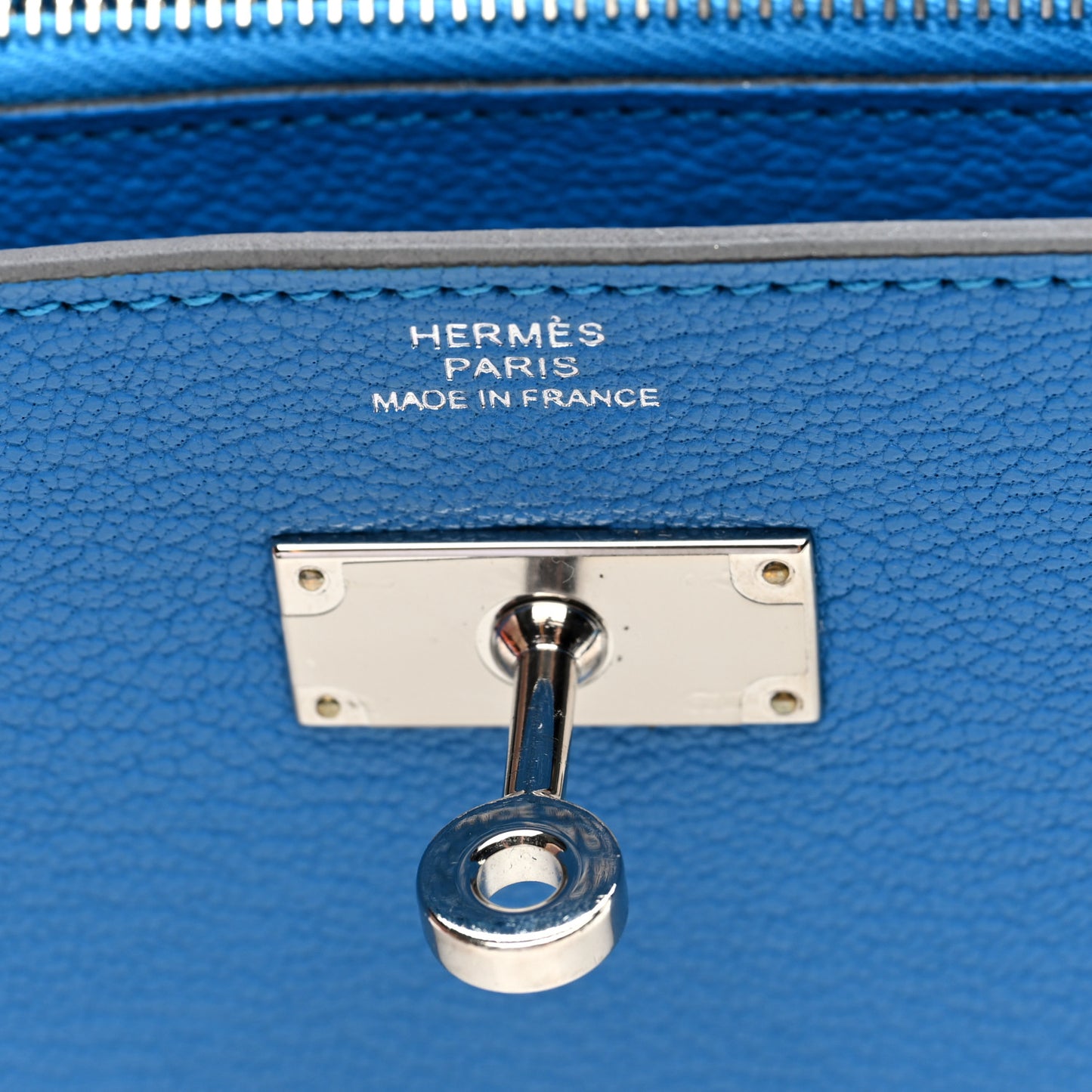 Chevre Mysore Kelly Longue Wallet Bleu Zanzibar