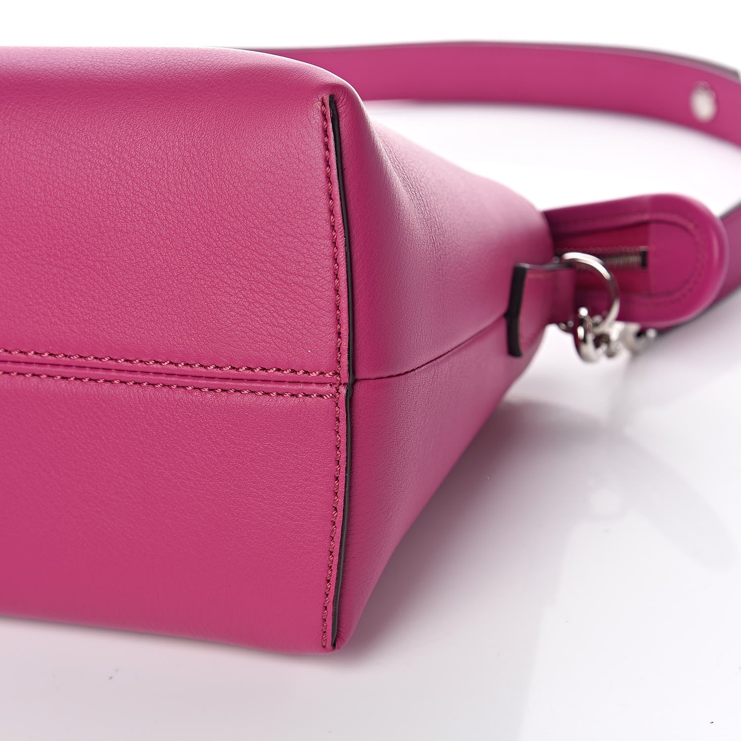Fendi Vitello Dolce Medium By The Way Boston Bag Magenta 10 of 10