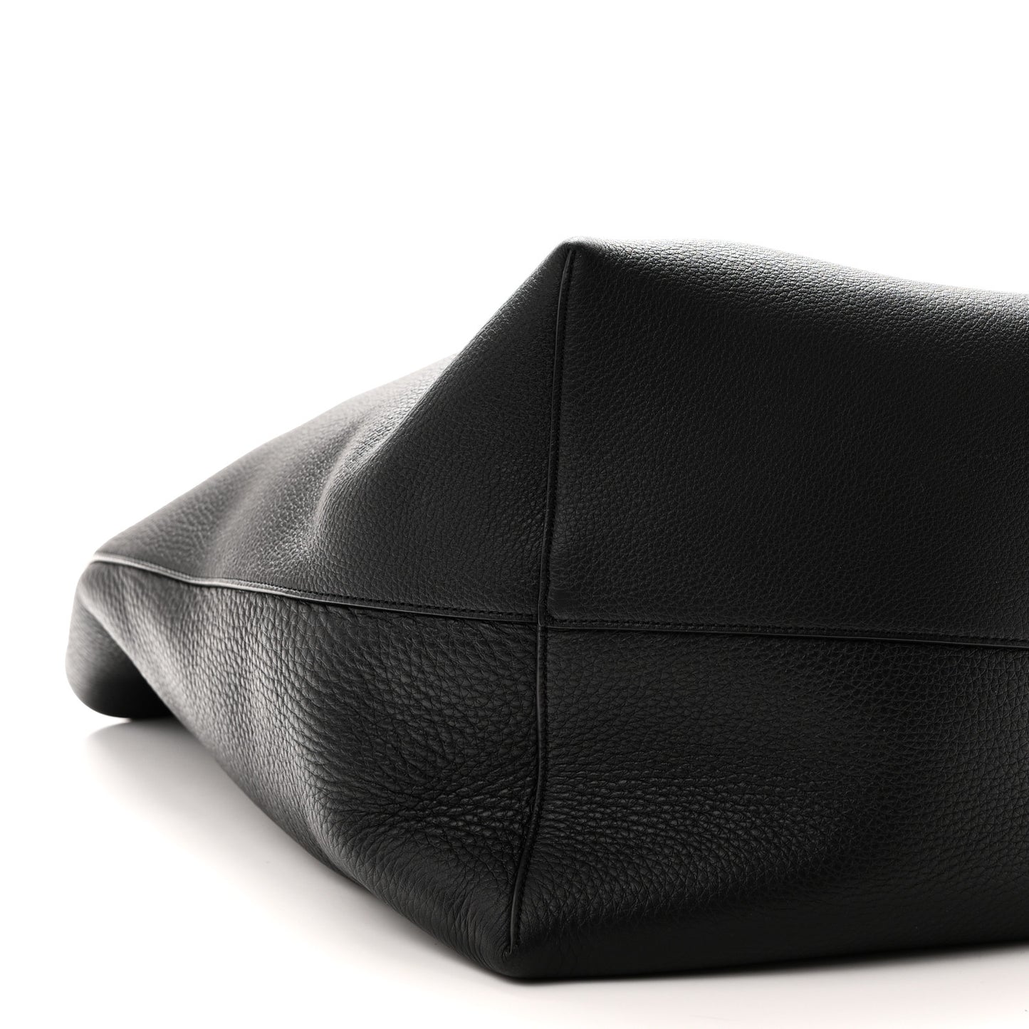 Grained Calfskin Large N/S Park Tote Black