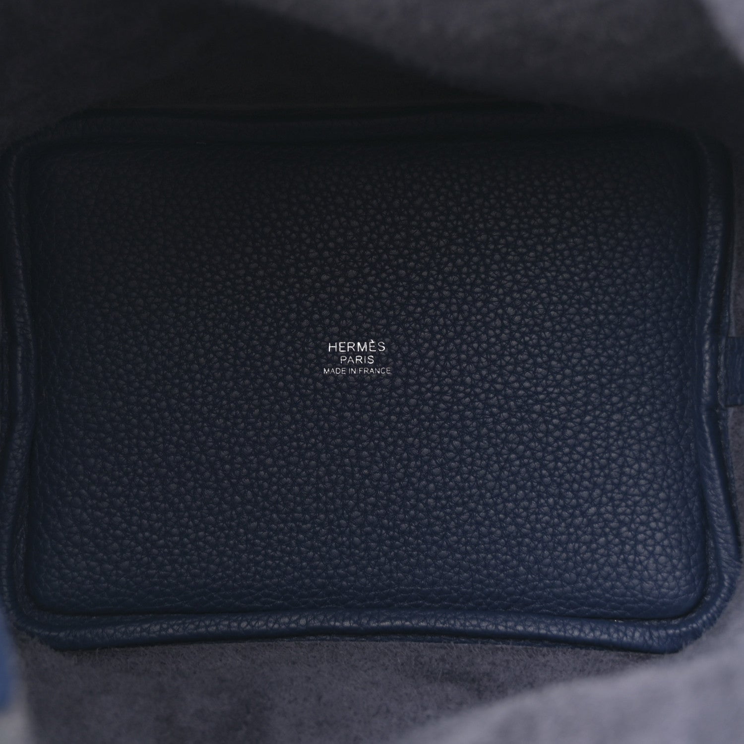 Hermes Taurillon Clemence Picotin Lock 18 PM Bleu Encre 5 of 10