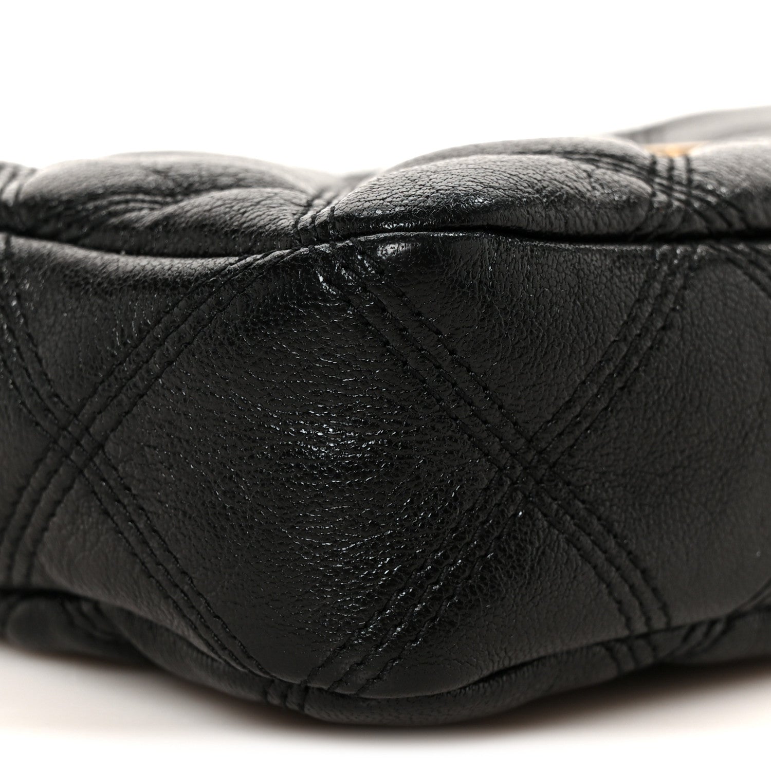 Saint Laurent Grained Lambskin Quilted Mini Becky Double Zip Bag Black 11 of 12
