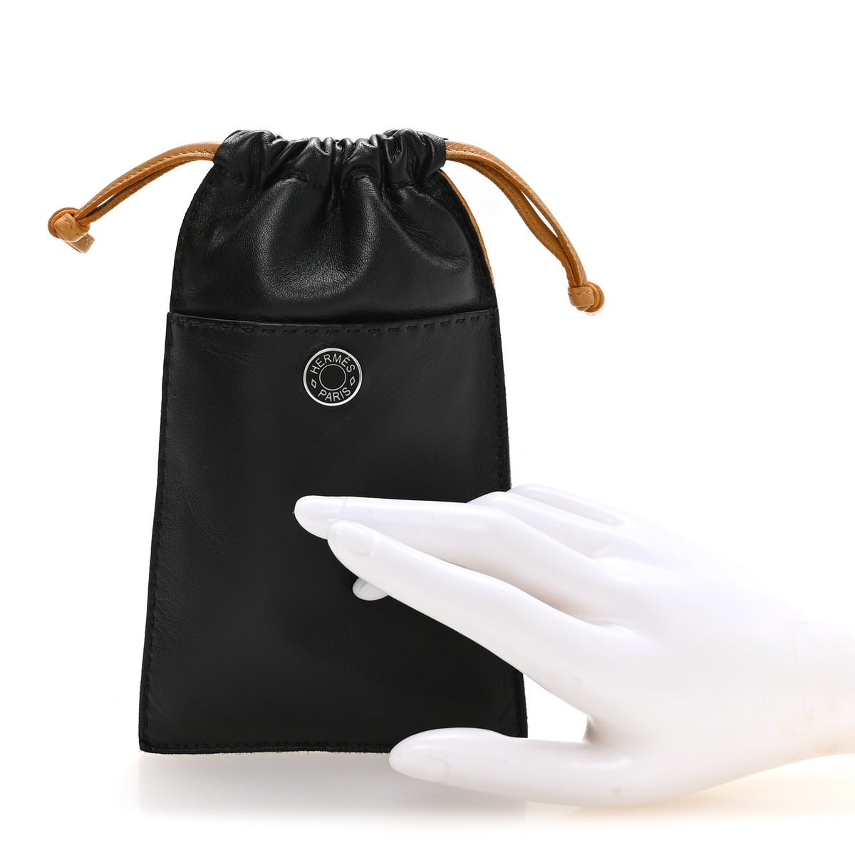 Milo Lambskin Swift Pilo Phone Case Black Chai