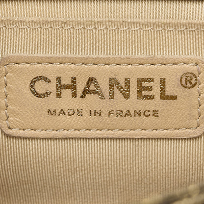 Chanel Cracked Metallic Calfskin Quilted Small Boy Flap Gold 10 of 21