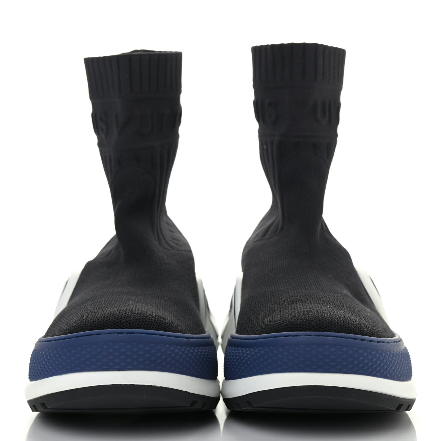 Louis Vuitton Stretch Textile LV Archlight Sneaker Boots 38 Black Blue 2 of 4