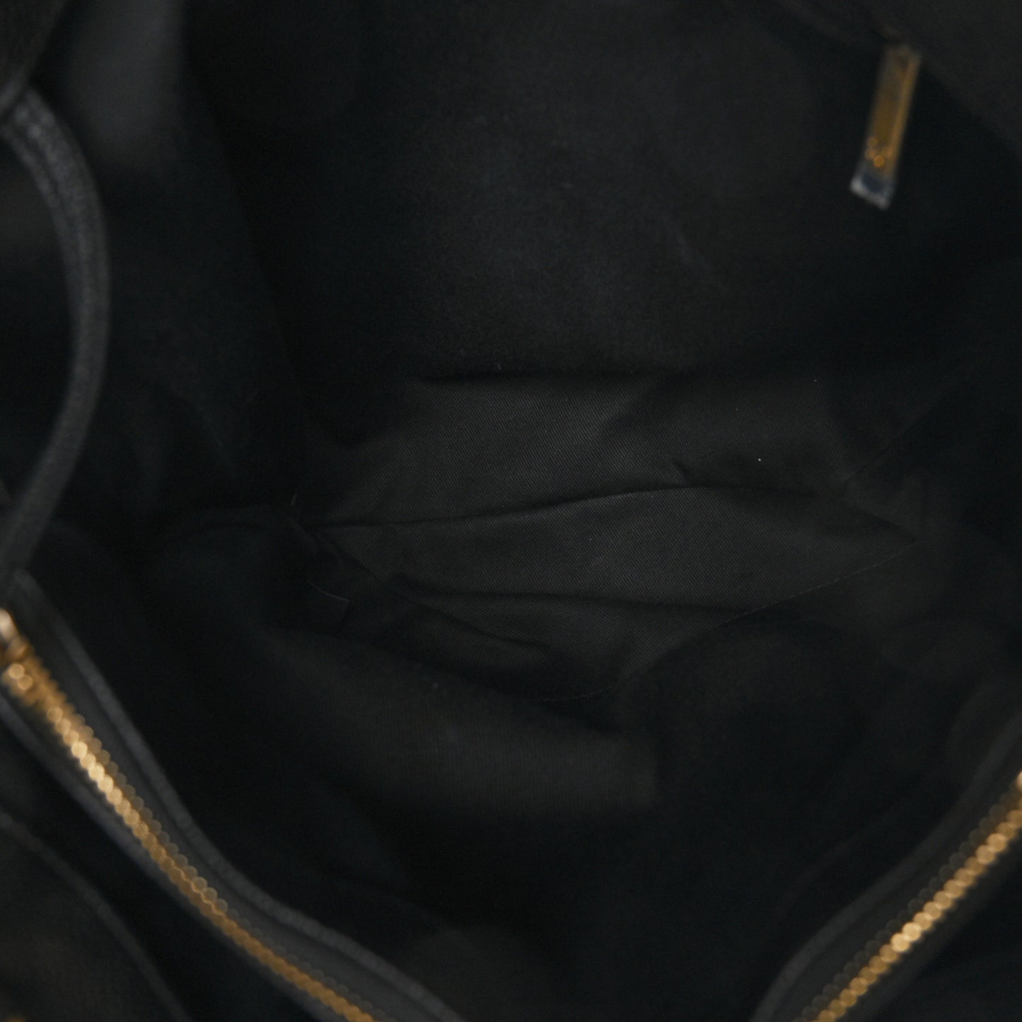 Caviar Stitched Large Shopping Tote Bag Black