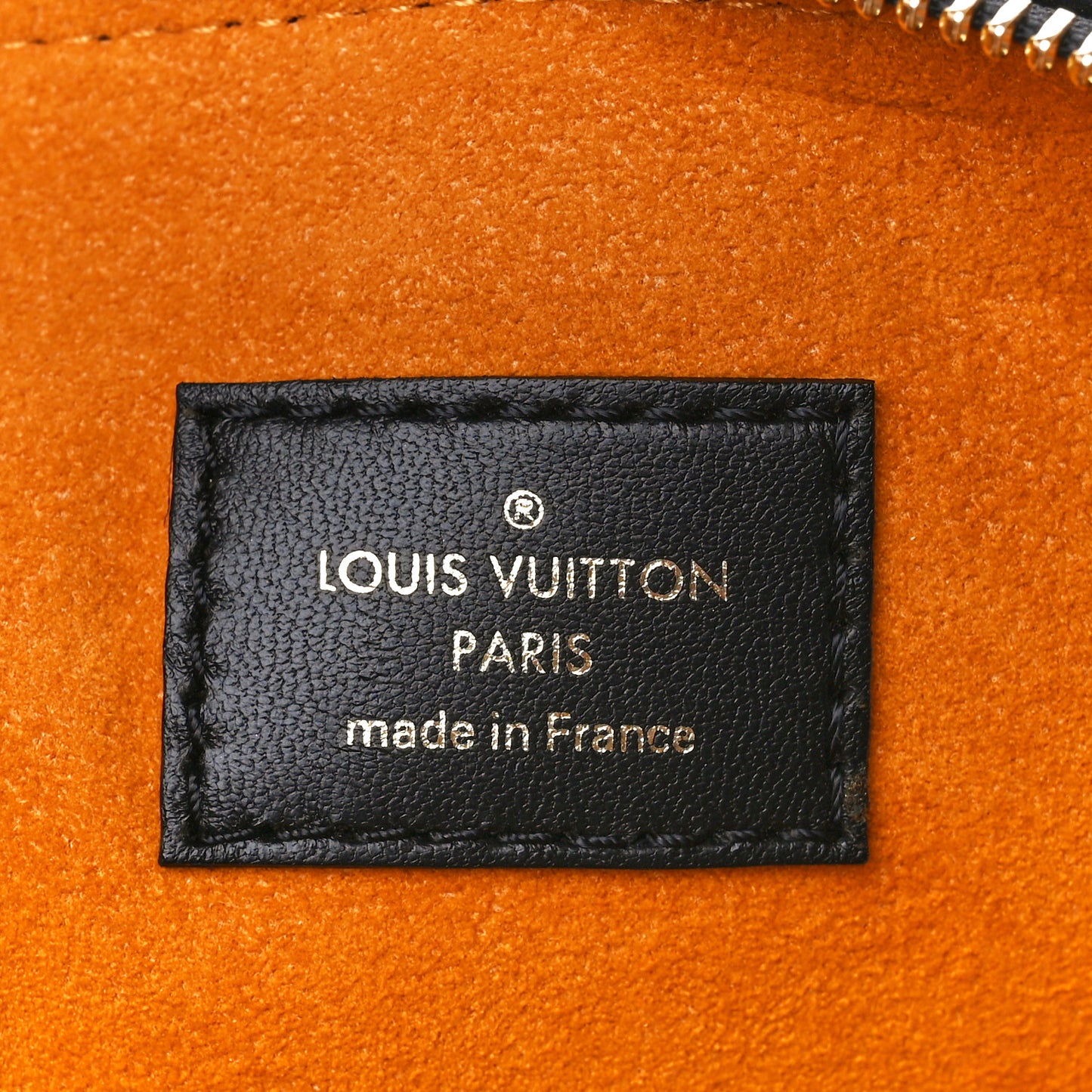 Lambskin Embossed Monogram Coussin MM Black