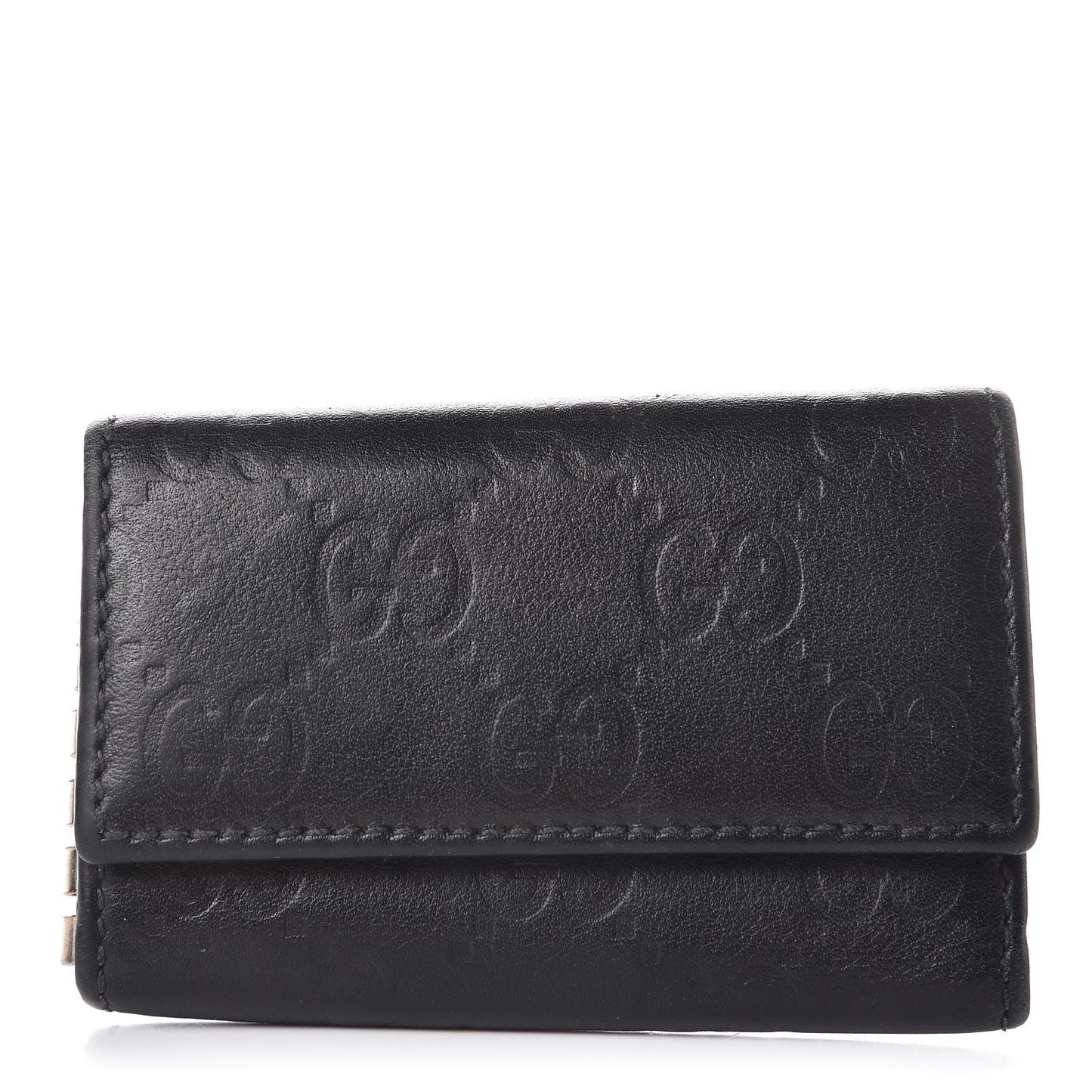 Guccissima 6 Key Holder Case Black