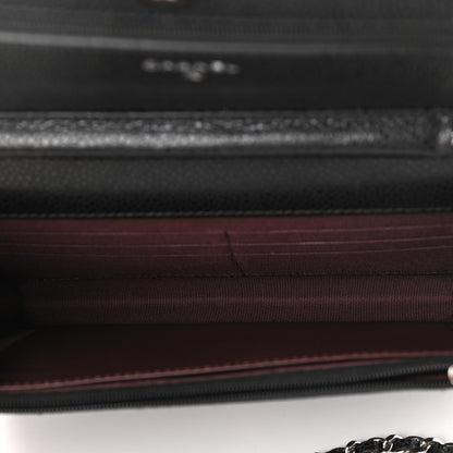 Chanel Caviar Quilted Wallet On Chain WOC Black 5 of 12