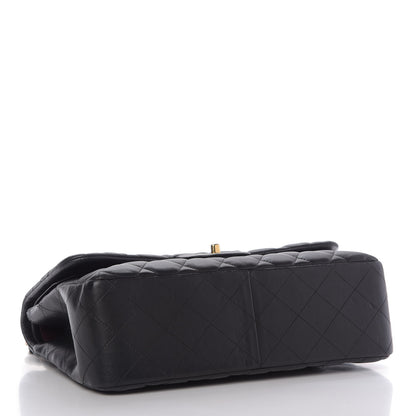 Chanel Lambskin Quilted Jumbo Double Flap Black 4 of 9