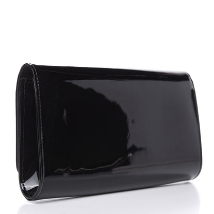 Louis Vuitton Patent Louise Clutch Black 3 of 10