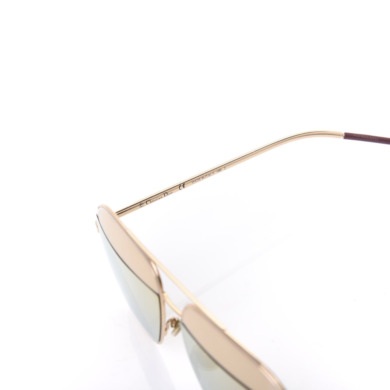 Christian Dior Split 1 Aviator Sunglasses Gold 5 of 8