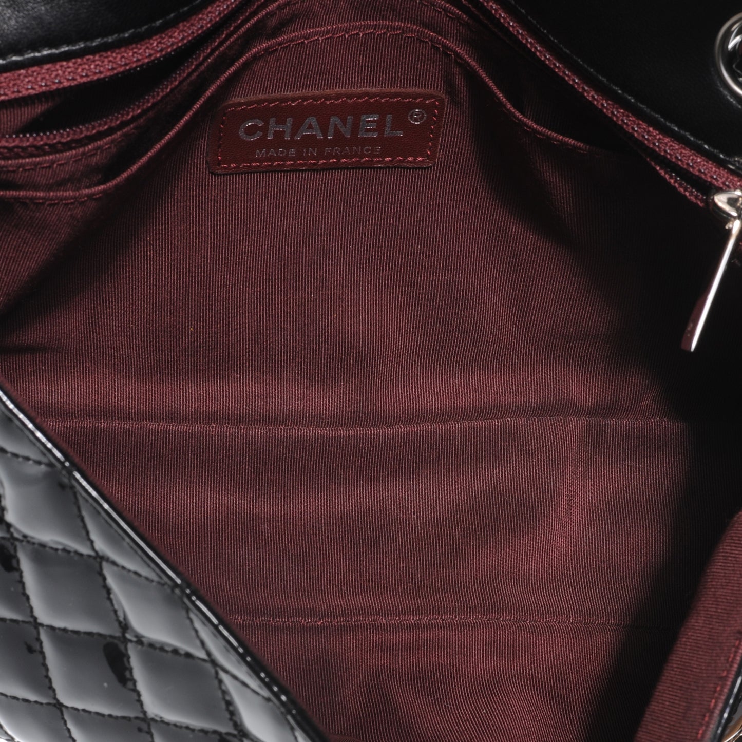 Patent Secret Label Medium Flap Black
