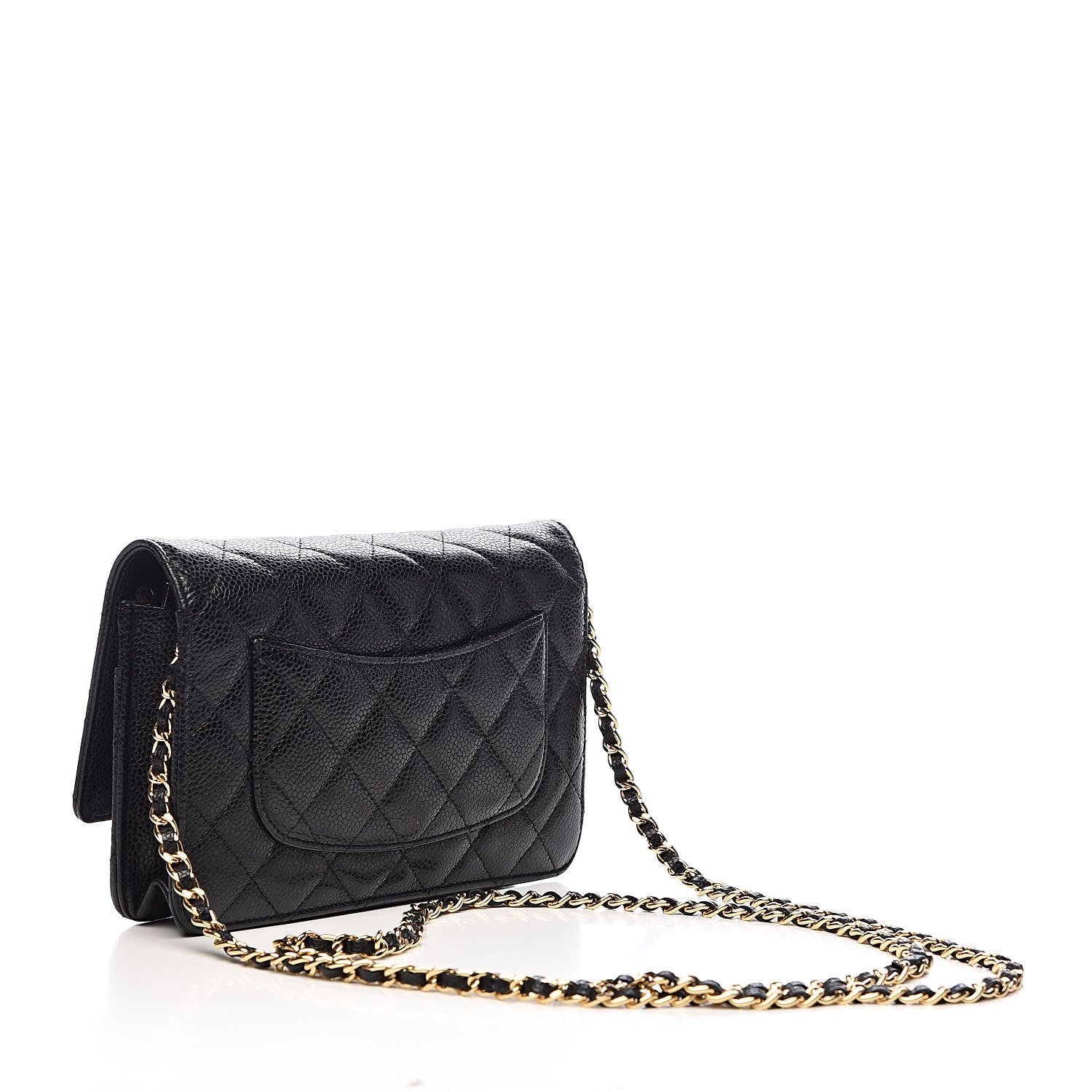 Chanel Caviar Quilted Wallet On Chain WOC Black 3 of 15
