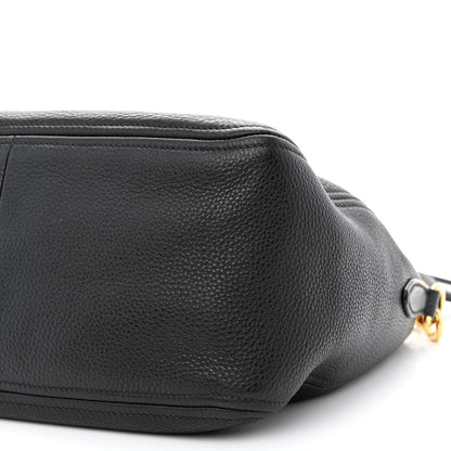 Prada Vitello Daino Top Handle Shoulder Bag Black 11 of 11