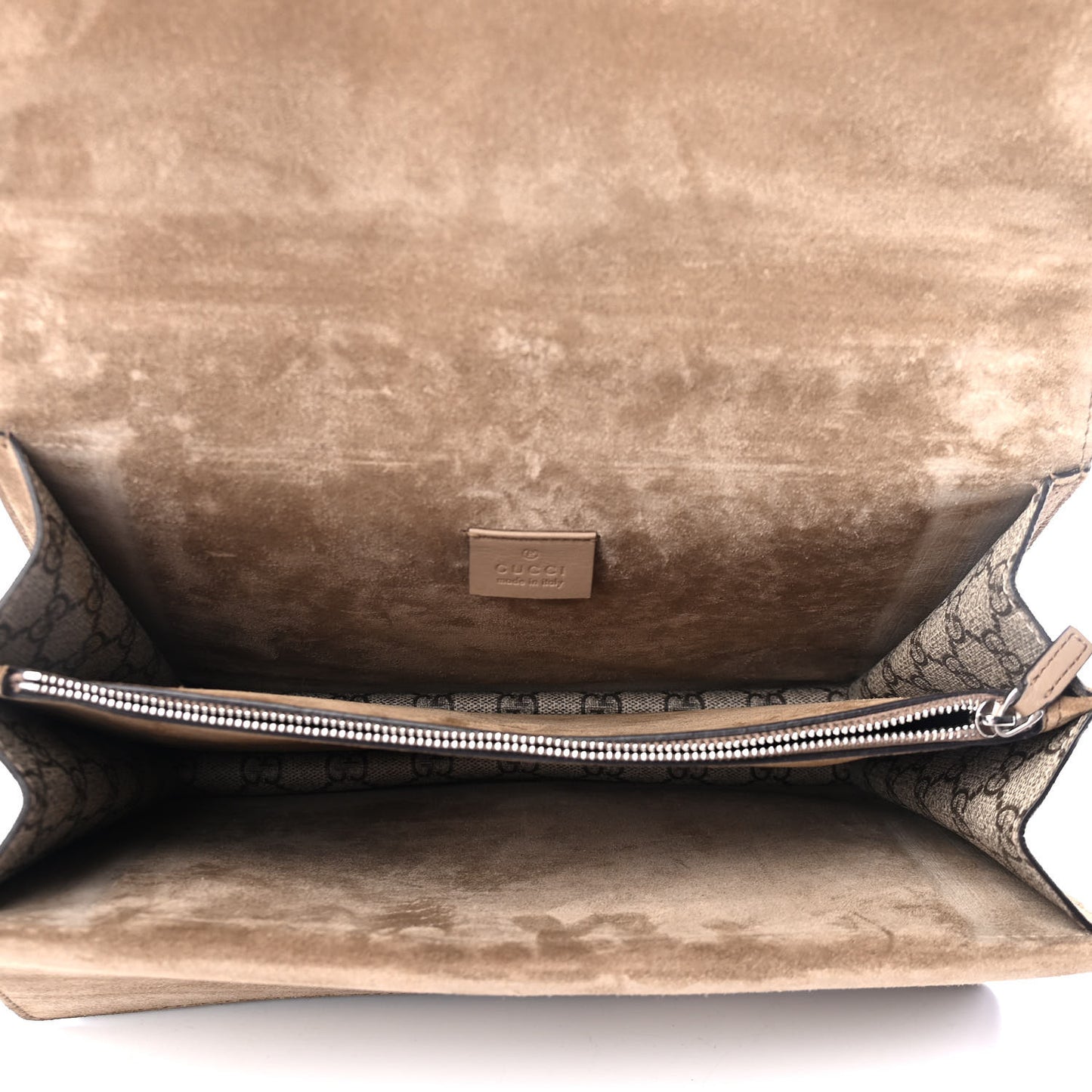 GG Supreme Monogram Medium Dionysus Shoulder Bag Taupe