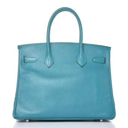 Hermes Swift Birkin 30 Turquoise 4 of 30