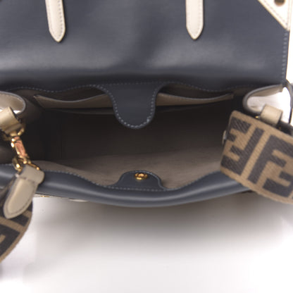 Fendi Vitello Grace FF 1974 Small Flip Tote Nuvola Notte Ice 7 of 16