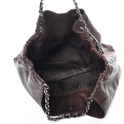 Chanel Distressed Caviar XL Coco Cabas Brown 5 of 10