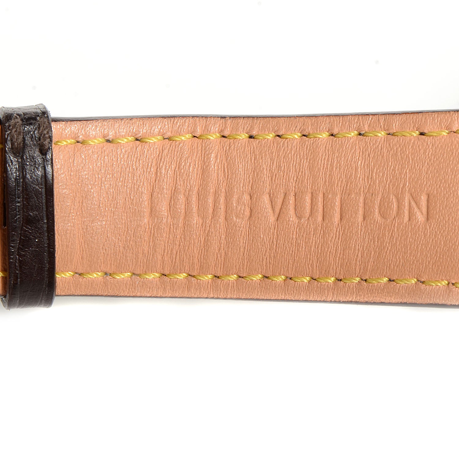 Louis Vuitton Stainless Steel Alligator 39mm Tambour Quartz Watch 7 of 10