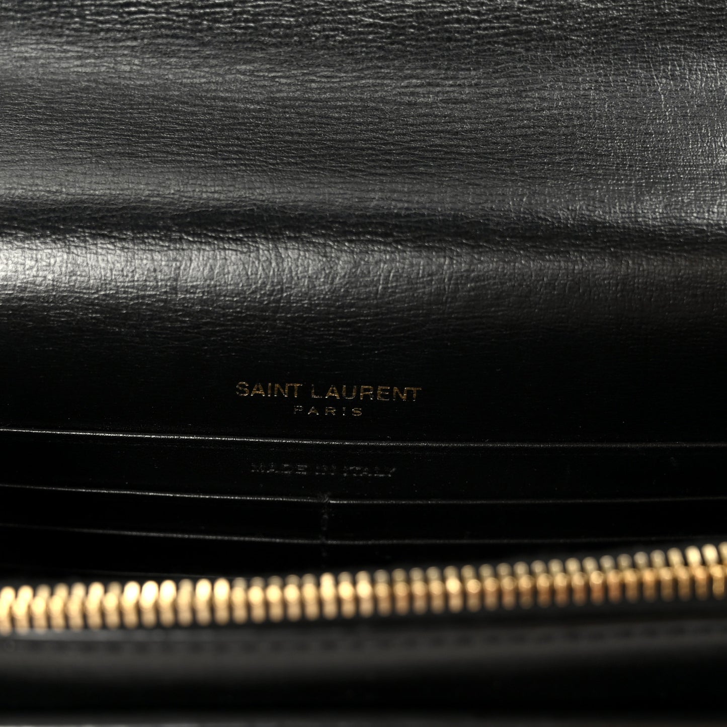 Calfskin Monogram Sunset Chain Wallet  Sunset Black