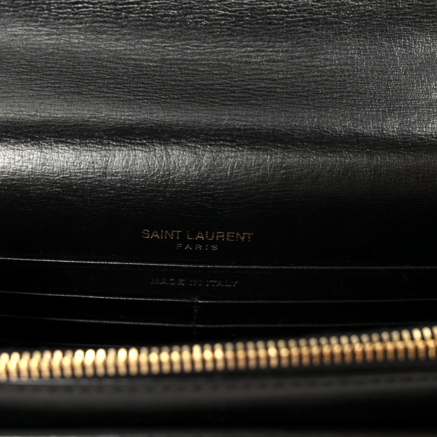 Saint Laurent Calfskin Monogram Sunset Chain Wallet  Sunset Black 6 of 10