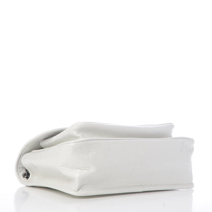 Saint Laurent Crinkled Calfskin Matelasse Monogram Medium Niki Chain Satchel Dirty White 5 of 11